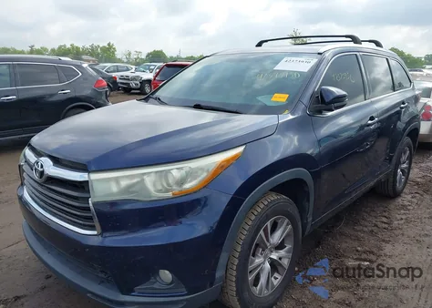 2015 Toyota Highlander Xle V6 from USA, damaged, VIN 5TDKKRFHXFS063228